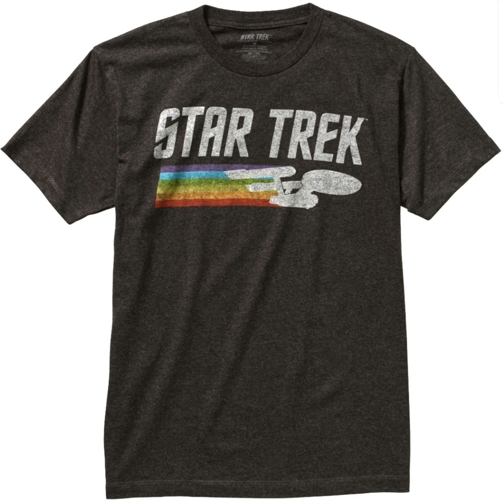 *🌈 New Star Trek Logo Rainbow Pride Tshirt Tee LGBTQ IAP Medium or Plus Size 3X